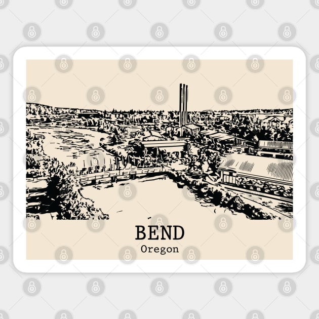 Bend - Oregon Magnet by Lakeric